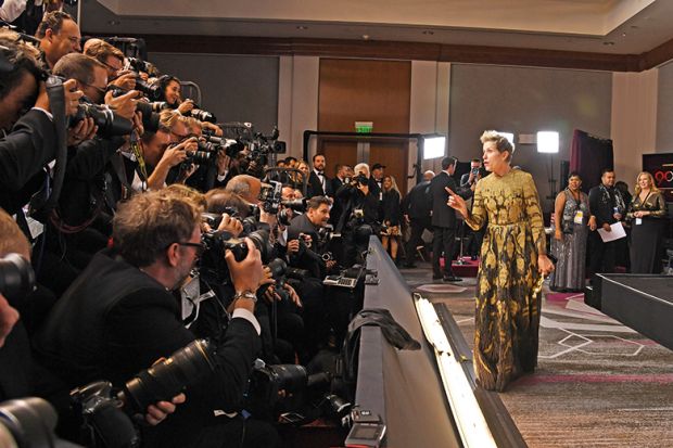 Frances McDormand at the 2018 Oscars 