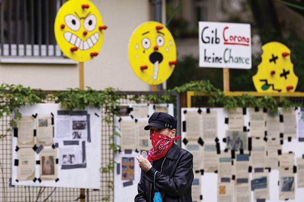 Signs written in German