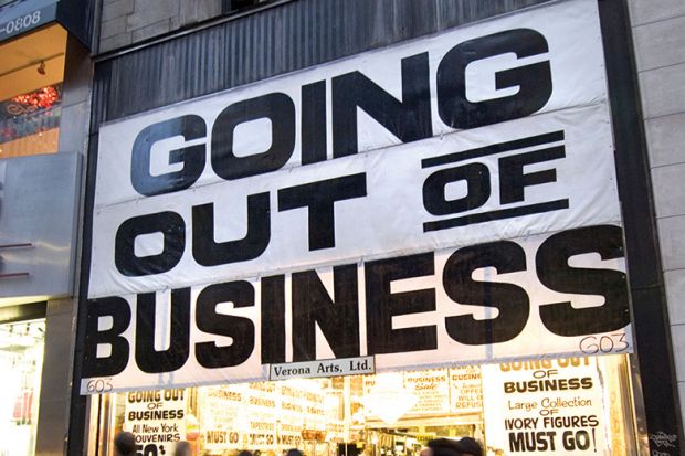 Going out of business sign