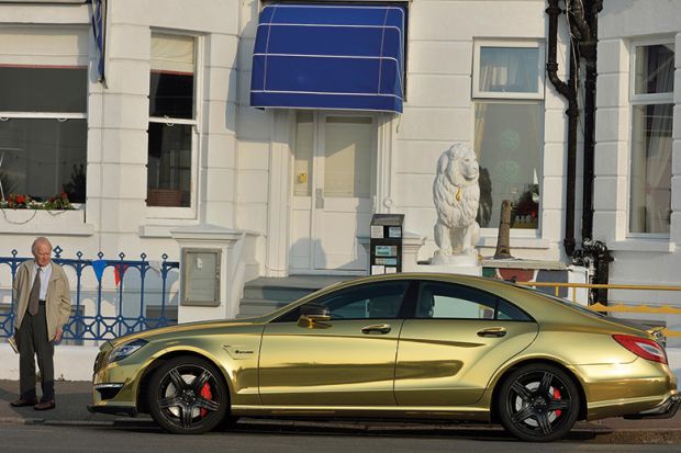 Gold car