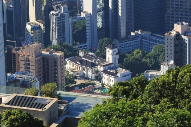 Government House - built by the British for the governor of Hong Kong