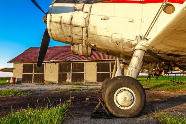 Grounded plane