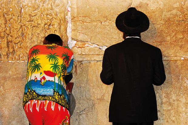 Hawaiian shirt at the Wailing Wall