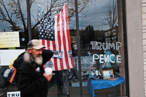 Homeless outside Trump campaign office