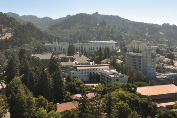 Houses and hills of Berkeley, California