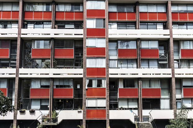 Block of Flats on Golden Lane Estate in London