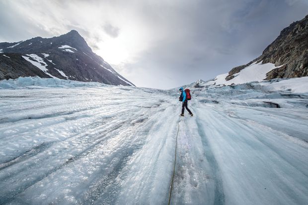 walking on ice