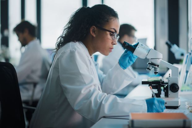 Woman in a laboratory