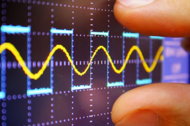 Wave on oscilloscope