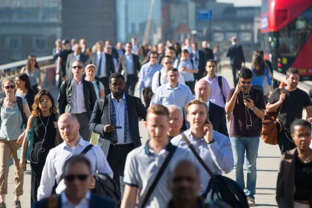 Workers, jobs, city of London