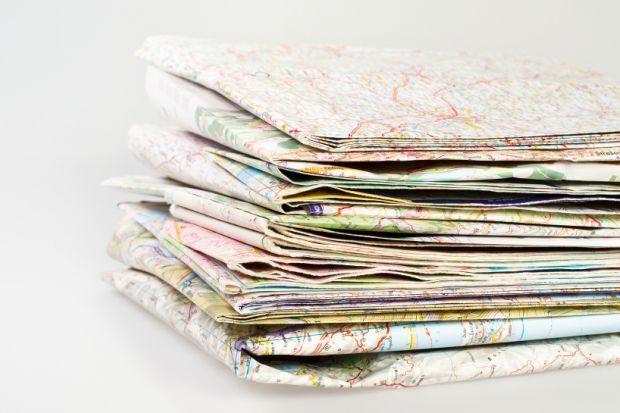 Pile of maps