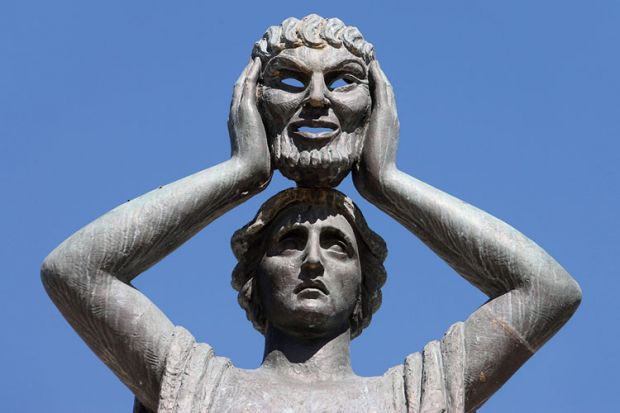 Jacinto Benavente monument, Buen Retiro Park, Madrid, Spain