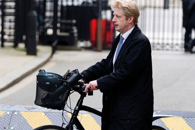 Jo Johnson on his bike