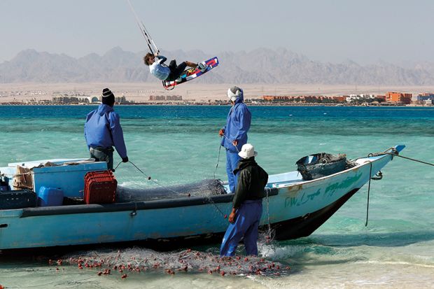 Kite surfing