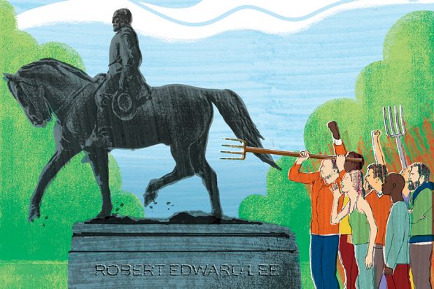 Robert Lee statue illustration