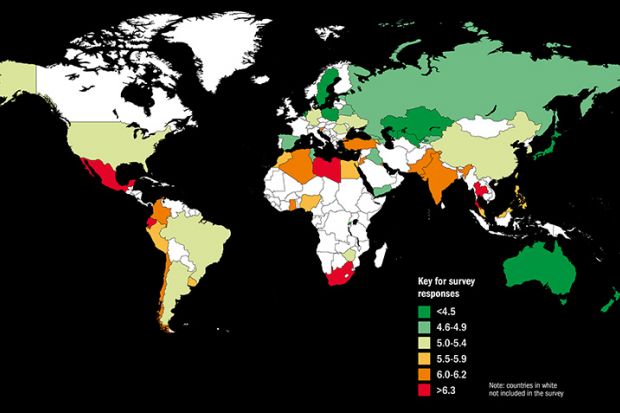 Mapped out: negative perceptions of science (22 December 2016)