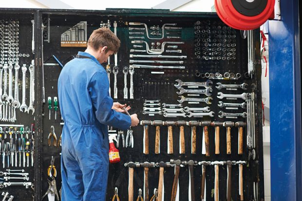 Mechanic with tools