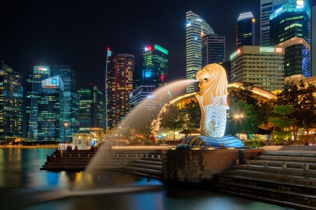 Merlion statue, Singapore