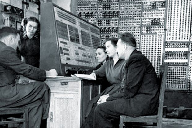 MESM (small electronic calculating machine) team, Theophania, near Kiev, 1952