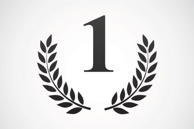 Number one laurel wreath (illustration)