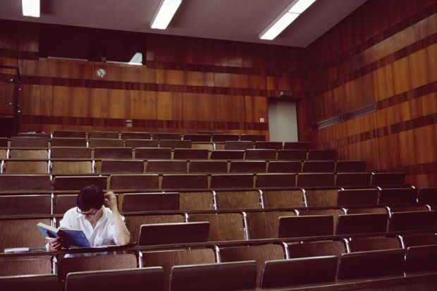 one-student-in-lecture