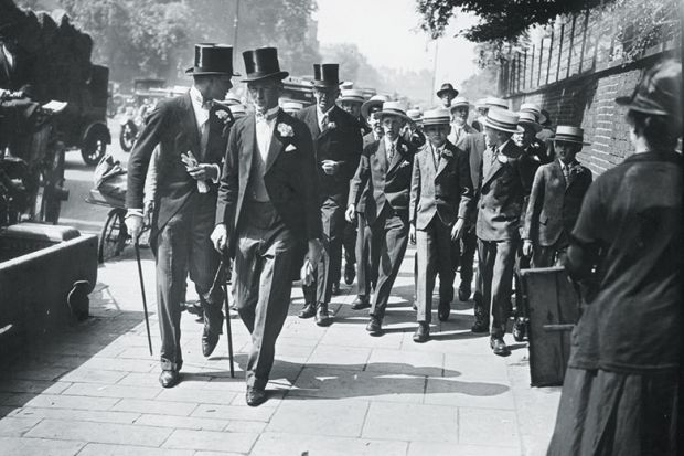 Men in top hats