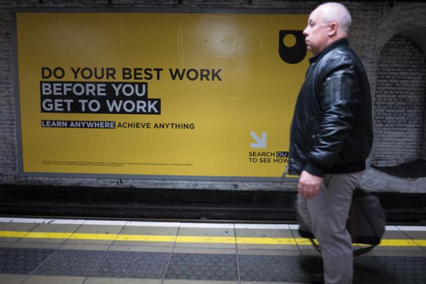 open university tube advert