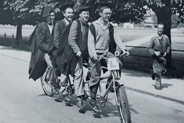 People riding a bike