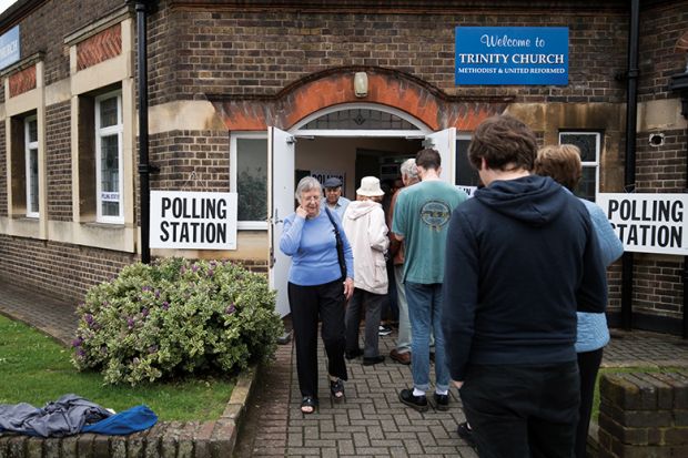 Uk polling station