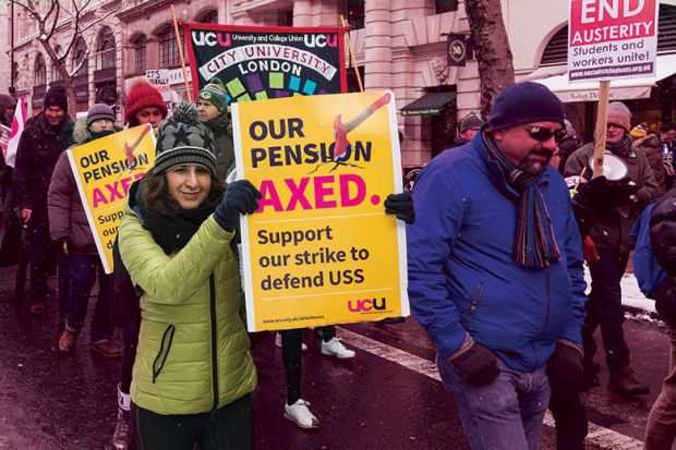 Pension protest