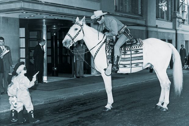 Lone ranger on horse