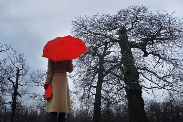 Red umbrella