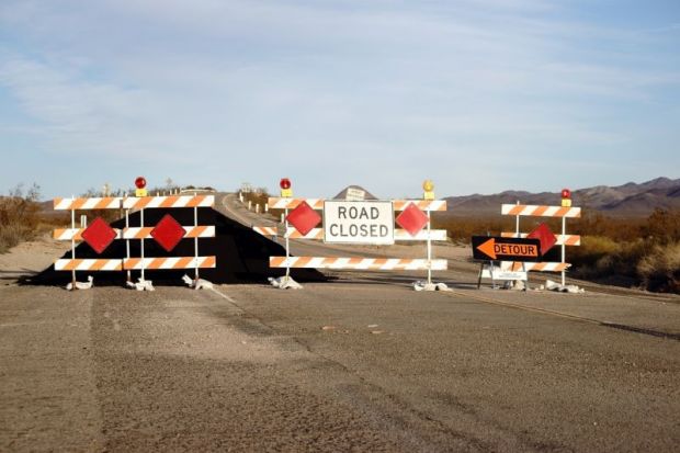 Road closed