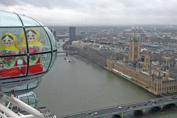 Russian dolls in London Eye