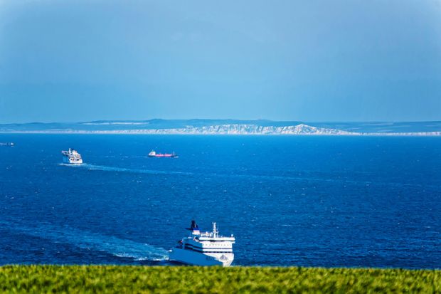 Ships in the English Channel