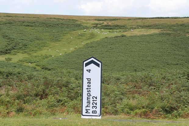 Sign on its side