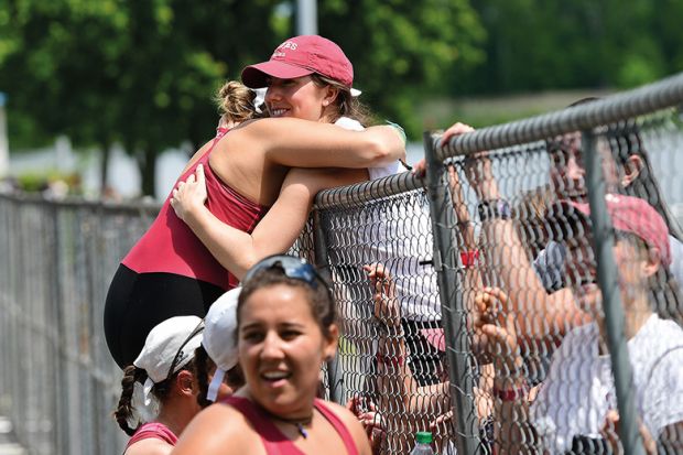 Students hugging