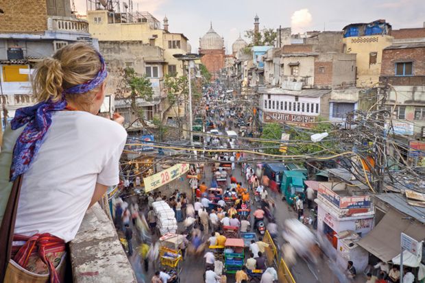 Tourist in India