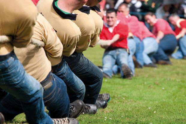 Tug of war competition