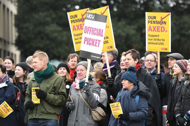 UCU pension picket