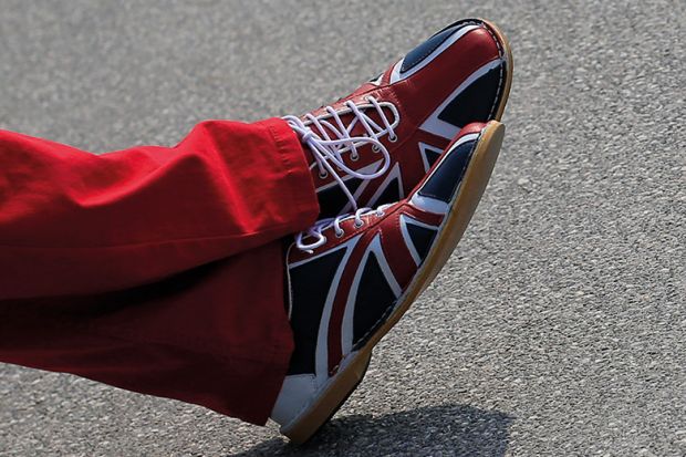 Union flag shoes