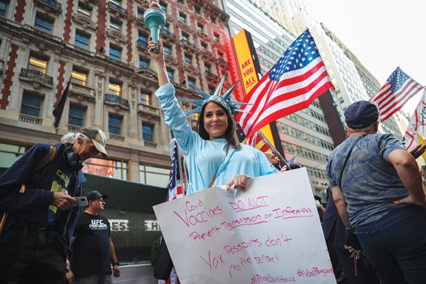 vaccine protest