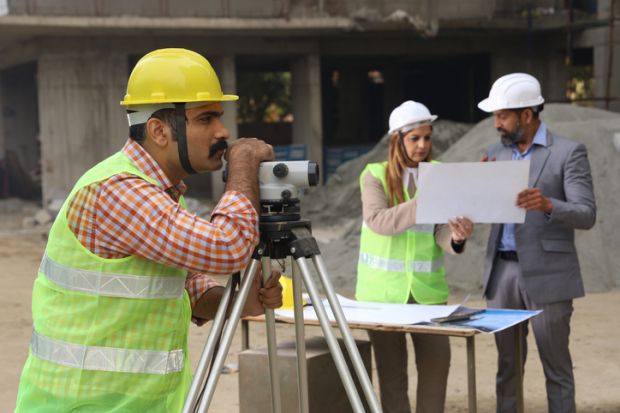 Workers on a construction site, symbolising vocational education