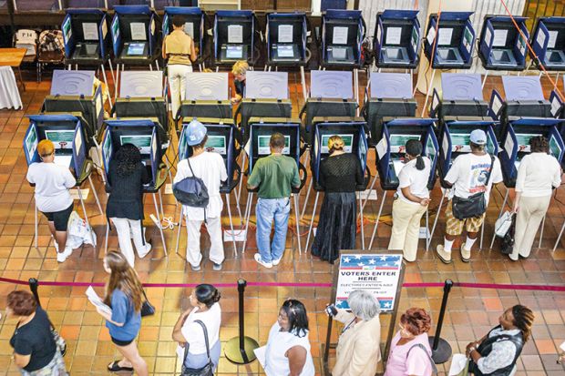 US presidential election early voters