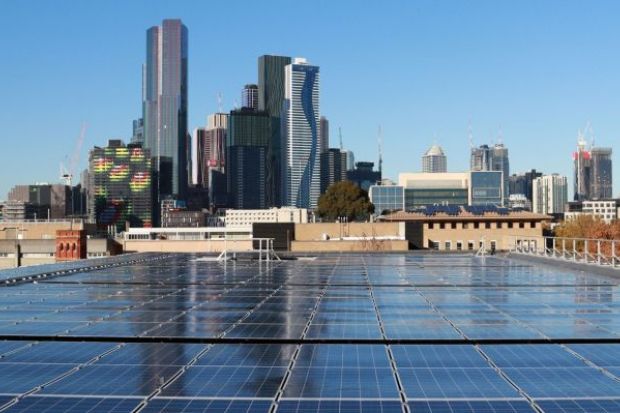 University of Melbourne Wilson Hall solar panels