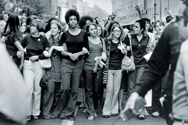 Women marching